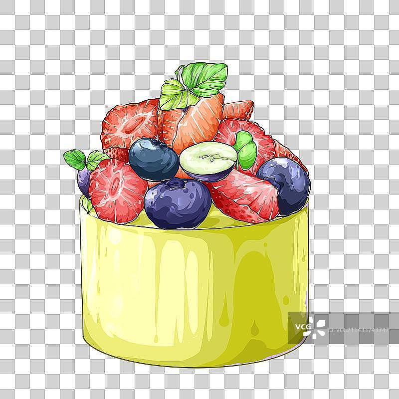 iPad美食插画｜小蛋糕图片素材