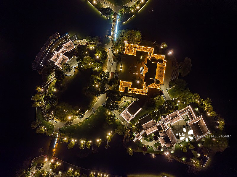 茨坪夜色图片素材