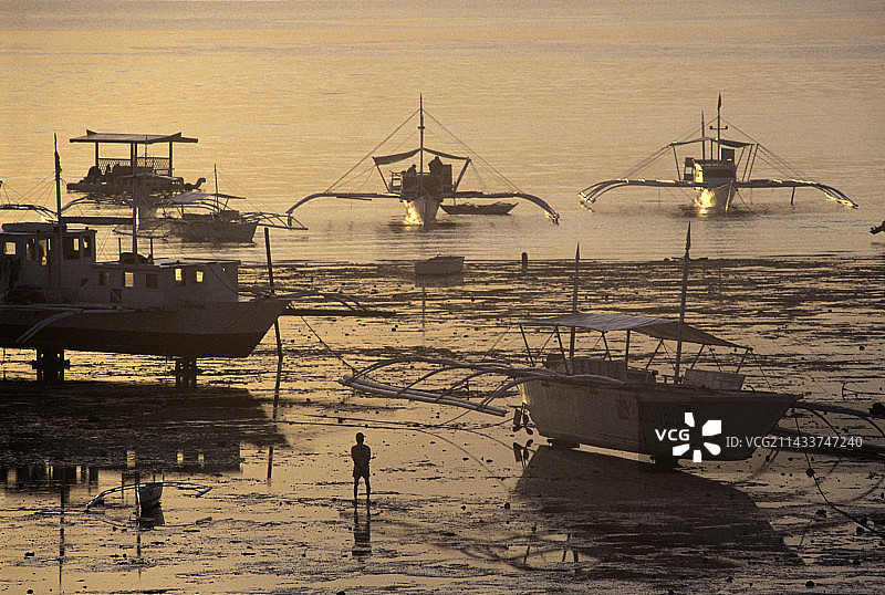 菲律宾渔船图片素材