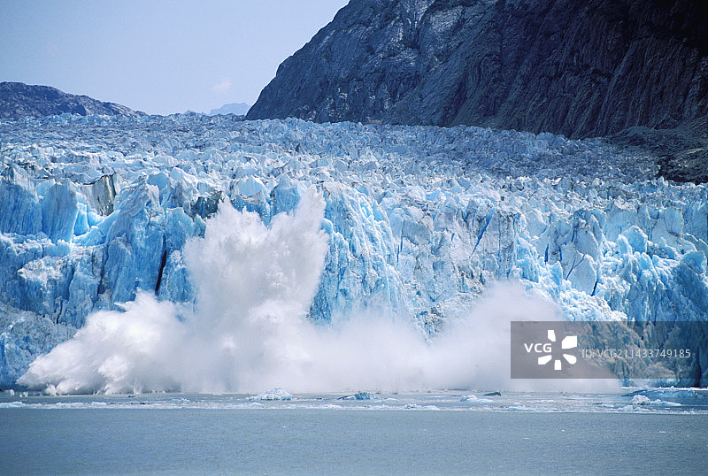 道斯冰川崩解图片素材