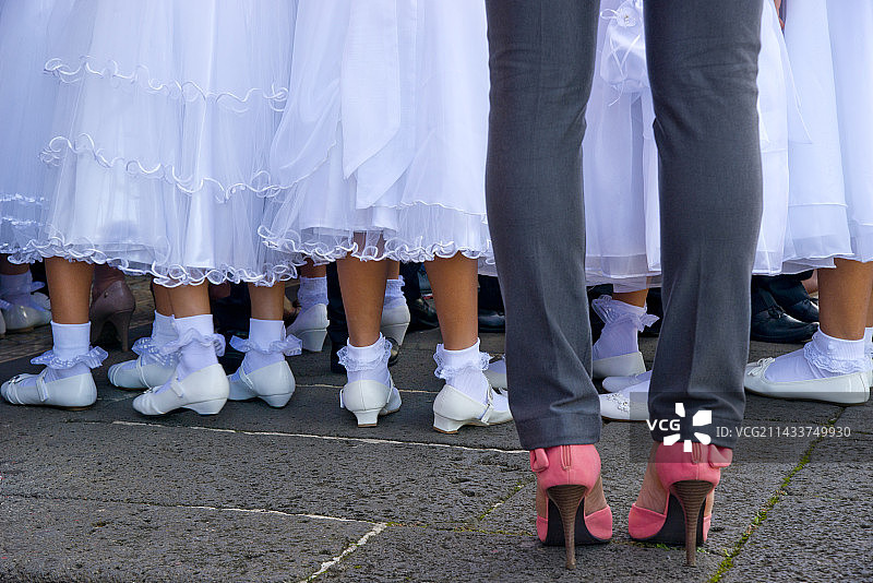 格雷西亚，哥斯达黎加的第一次圣餐图片素材