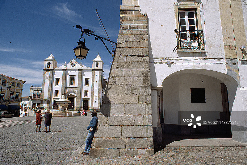 葡萄牙埃武拉的广场图片素材