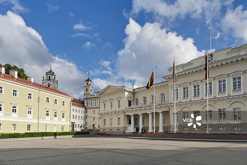 立陶宛维尔纽斯总统府图片素材