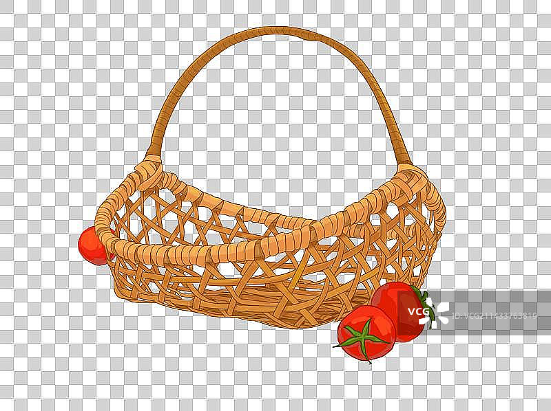 竹篮西红柿图片素材