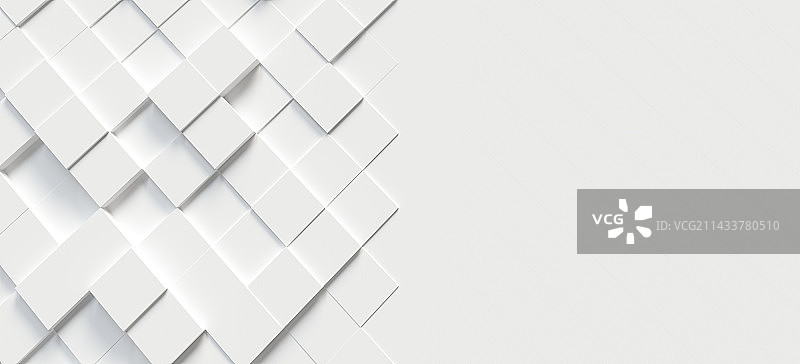 3D白色背景下抽象图案的特写镜头图片素材