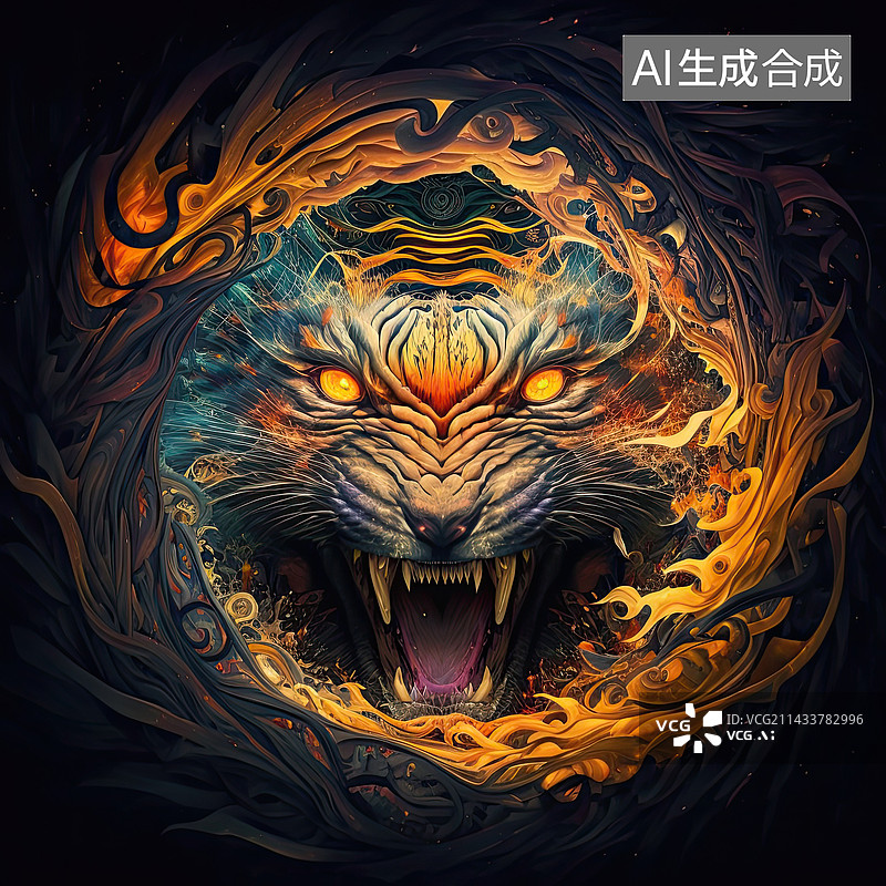 【AI数字艺术】梦幻的图腾图片素材