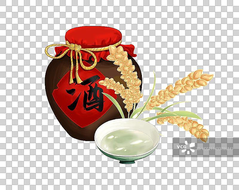 酒坛粮食酒图片素材