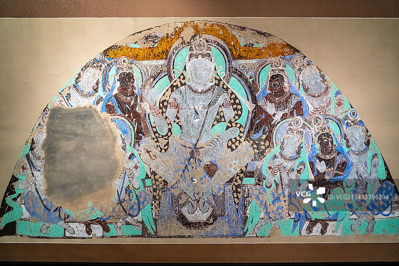 美术馆敦煌壁画复刻展图片素材