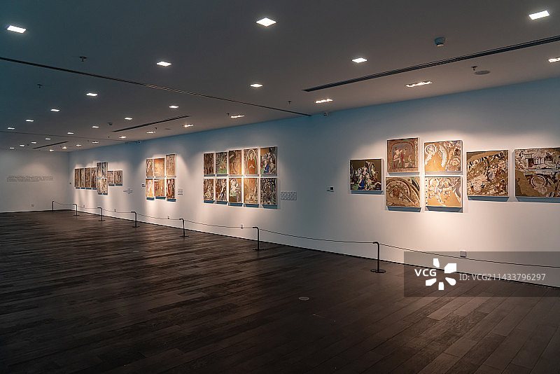 美术馆敦煌壁画复刻展图片素材