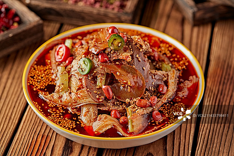 红油椒麻夫妻肺片图片素材