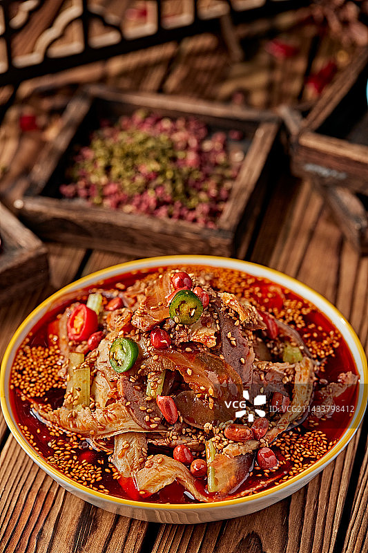 红油椒麻夫妻肺片图片素材