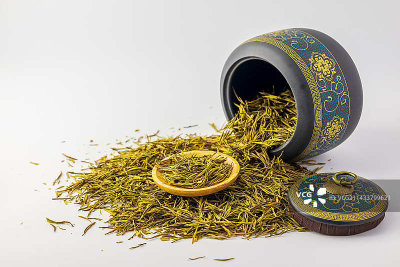 绿茶茶叶茶具茶盘茶杯茶叶罐图片素材