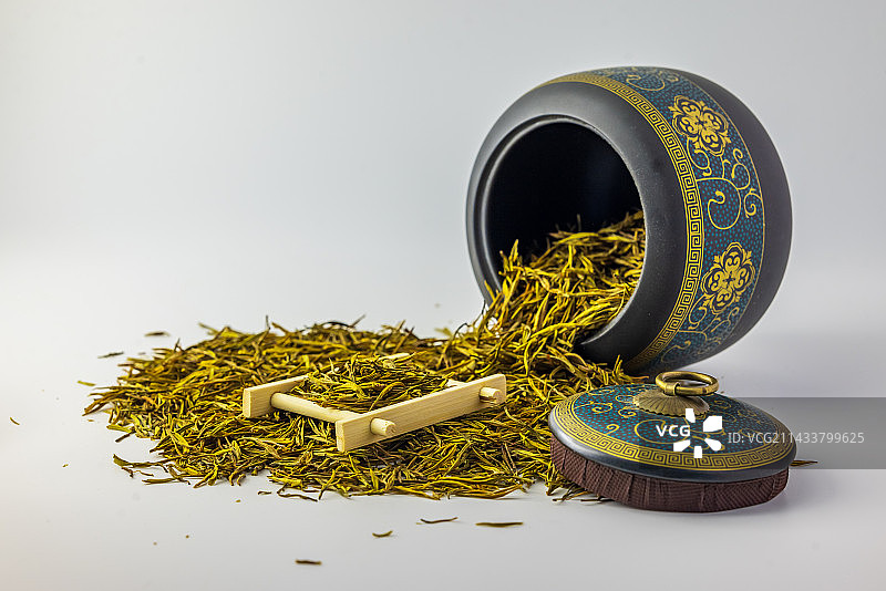绿茶茶叶茶具茶盘茶杯茶叶罐图片素材