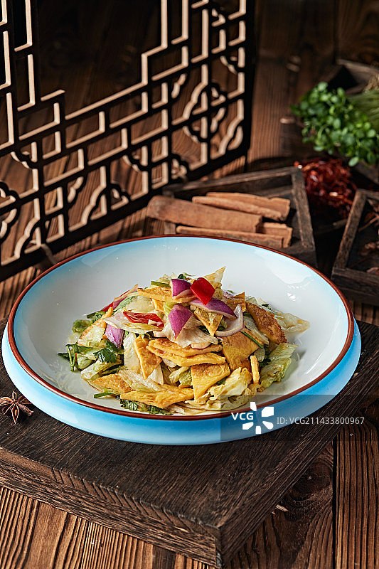 时蔬凉拌粉饹馇图片素材