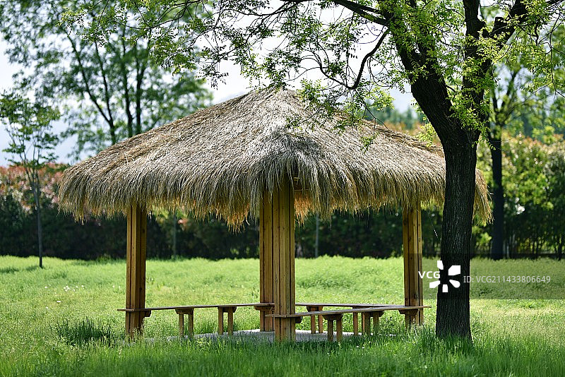 西安曲江农博园小景图片素材