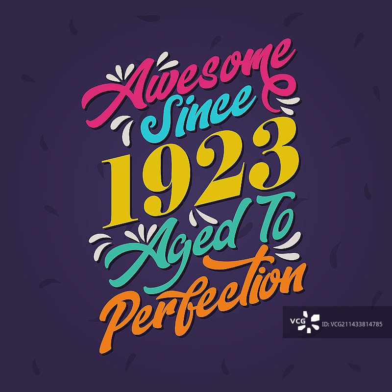1923年以来的完美图片素材