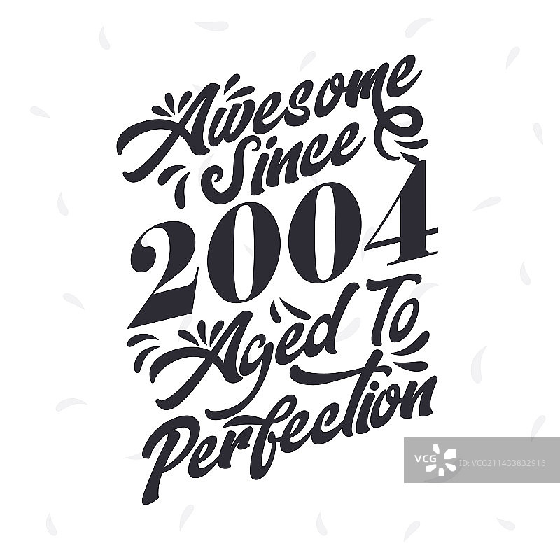 2004年复古生日图片素材