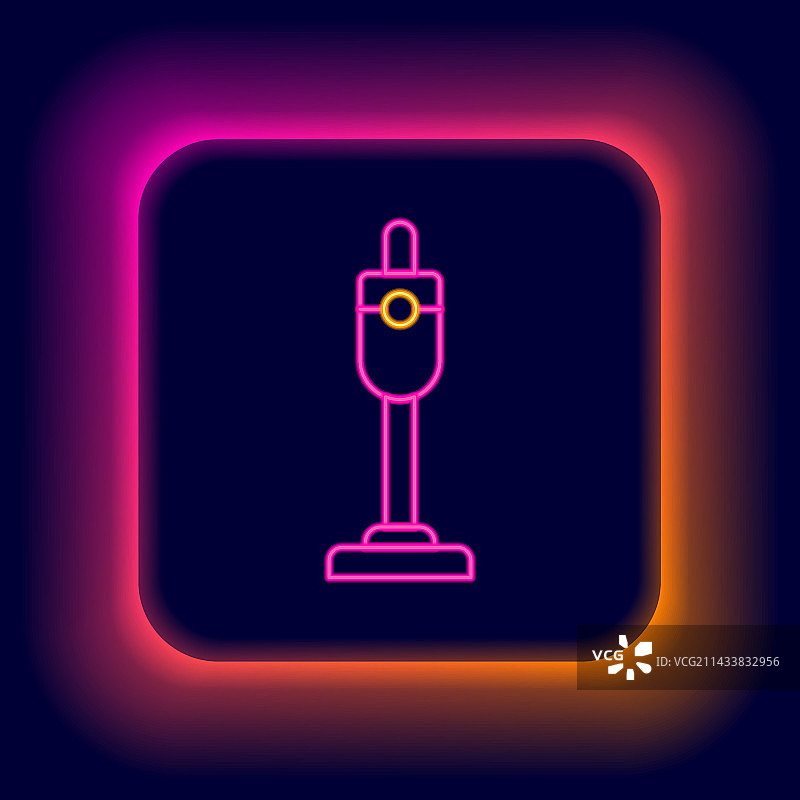 霓虹吸尘器图标图片素材