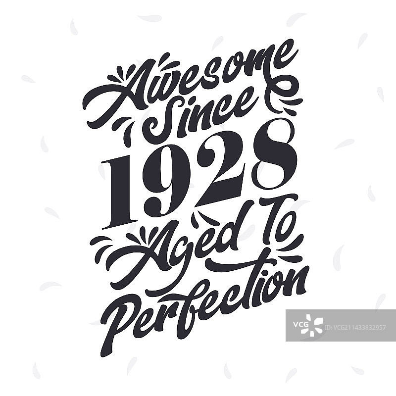 1928年复古生日图片素材