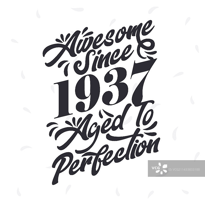 1937年复古生日图片素材
