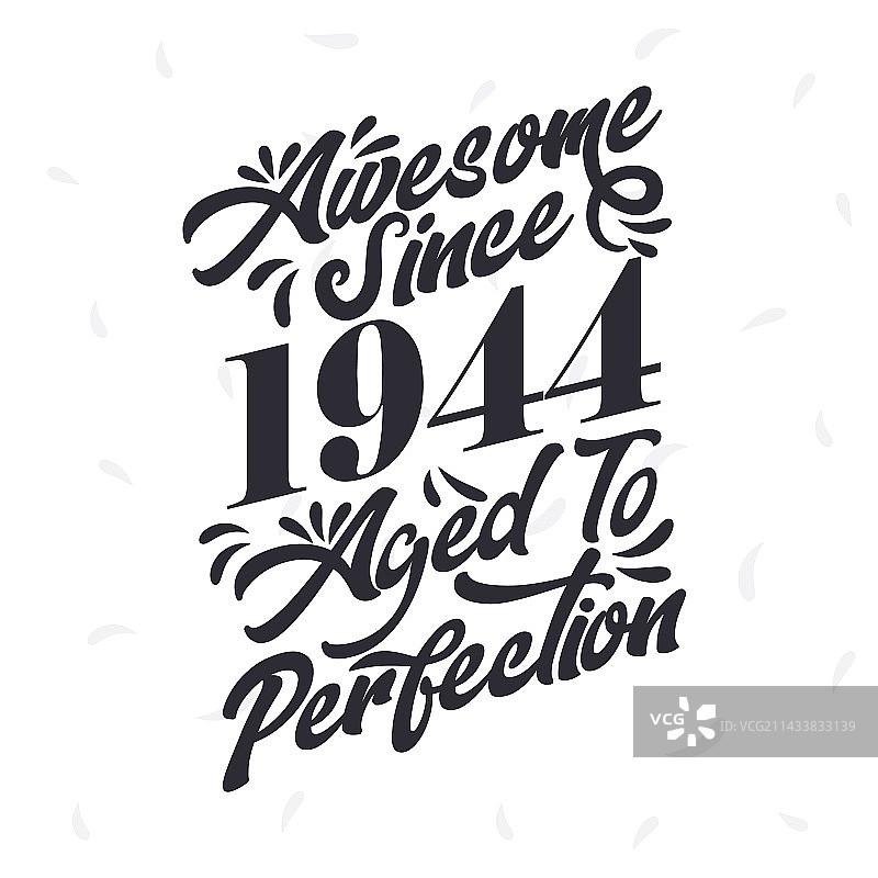 1944年复古生日图片素材