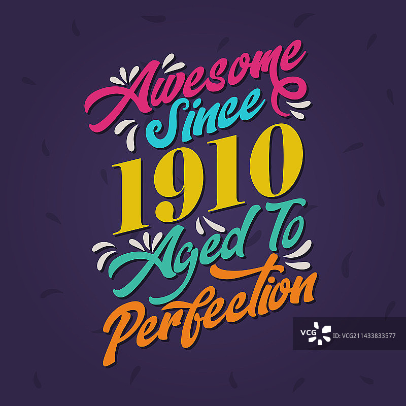 1910年以来的精美复古设计图片素材