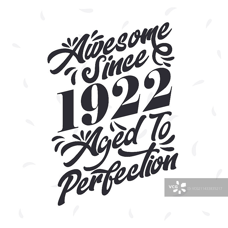 1922年复古生日图片素材