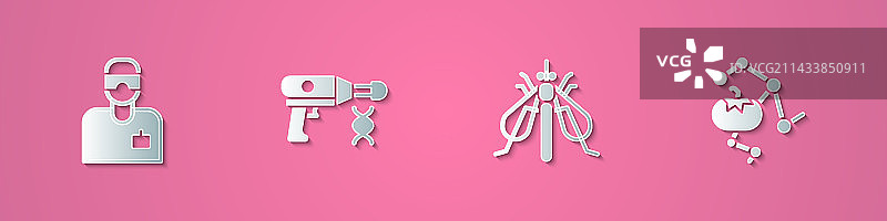 纸艺实验室助理转移图片素材