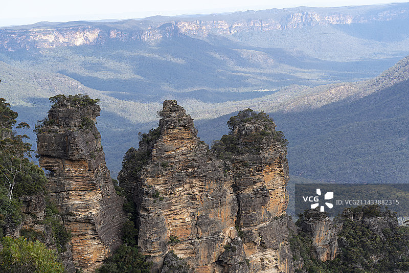 澳大利亚蓝山国家公园的三姐妹岩图片素材
