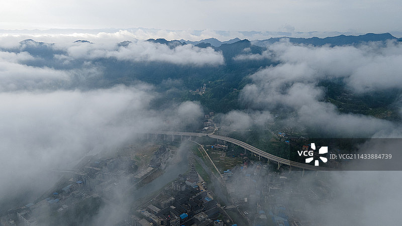 《古城云海景色美》图片素材