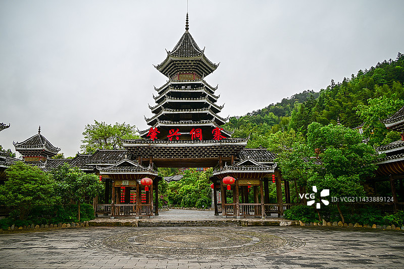 贵州省肇兴侗寨建筑群图片素材