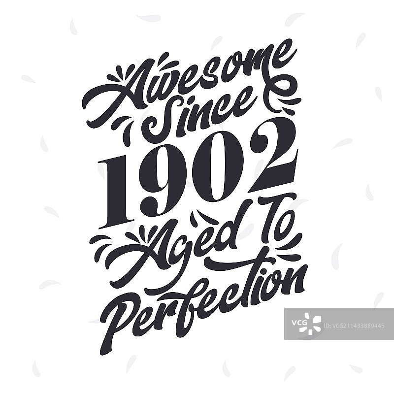 1902年复古生日图片素材