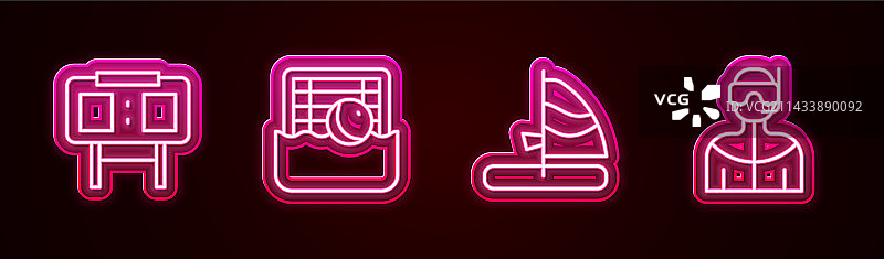 运动用品：机械记分牌、水球图片素材