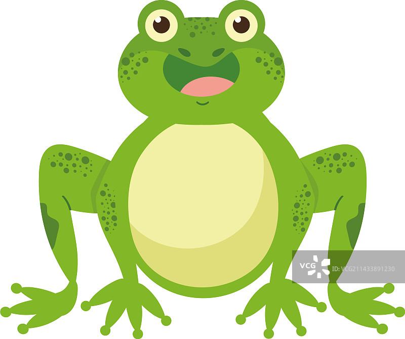 卡通蟾蜍吉祥物坐姿图片素材