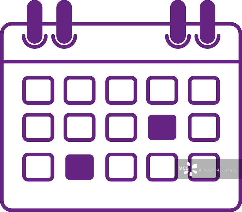 螺旋日历页面上的活动提醒图片素材