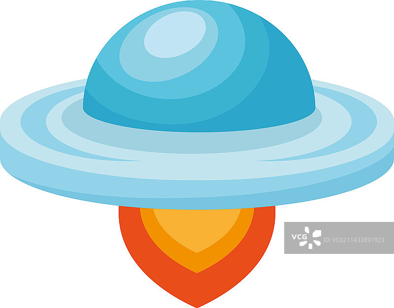 蓝色宇宙飞船图片素材