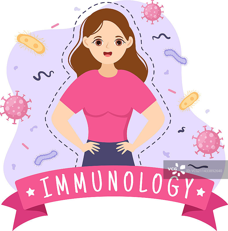 免疫学与人体免疫保护系统图片素材