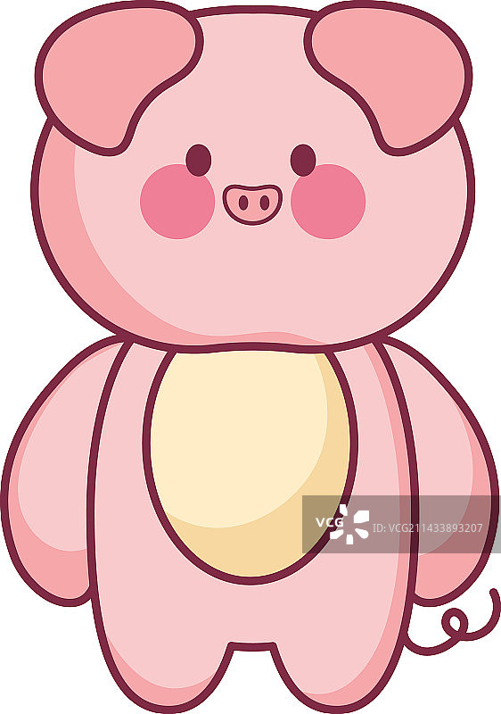 可爱粉色小猪图片素材