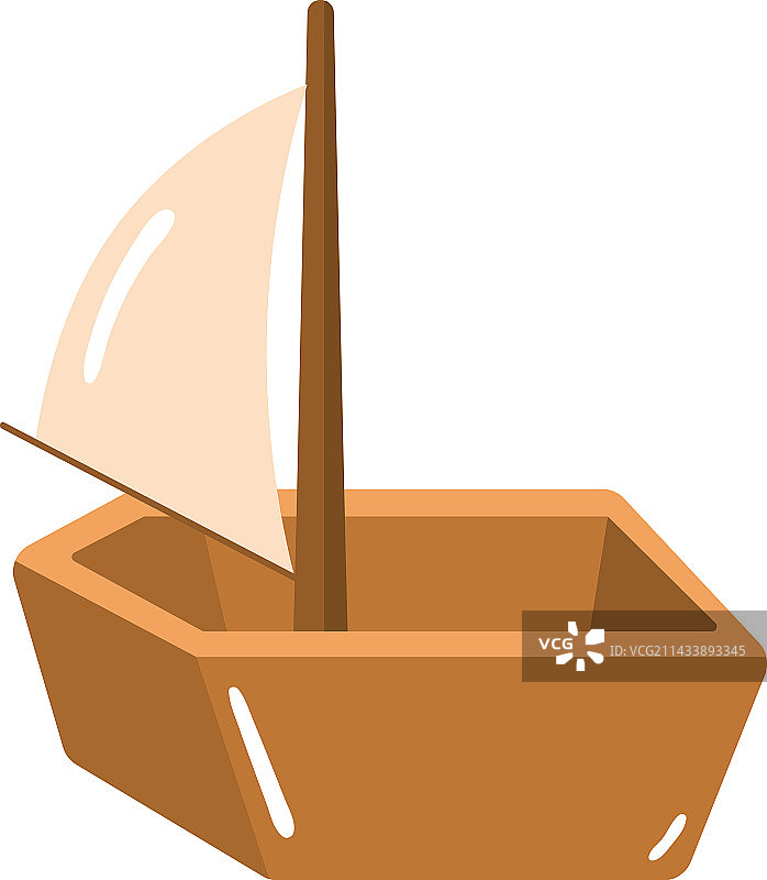木制船玩具图片素材