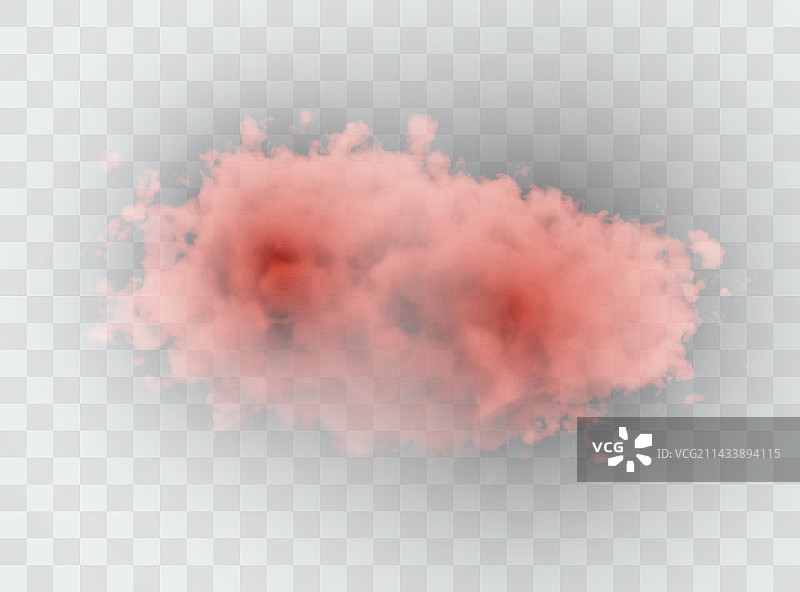 一组逼真的隔离云朵图片素材