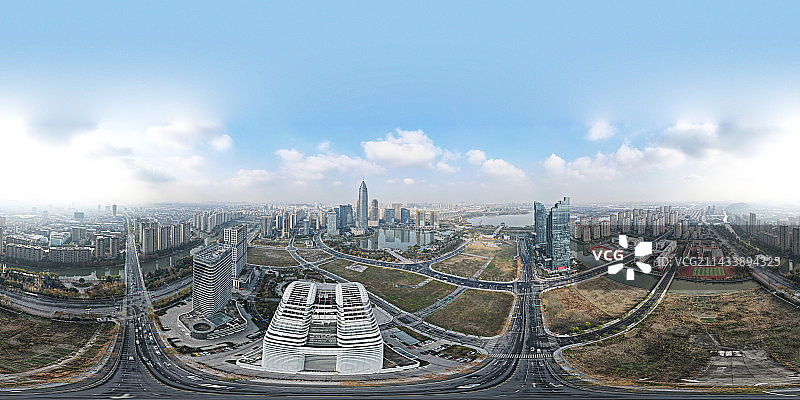 航拍绍兴图片素材