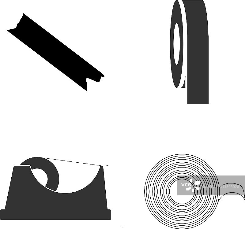 牛皮胶带图标图片素材