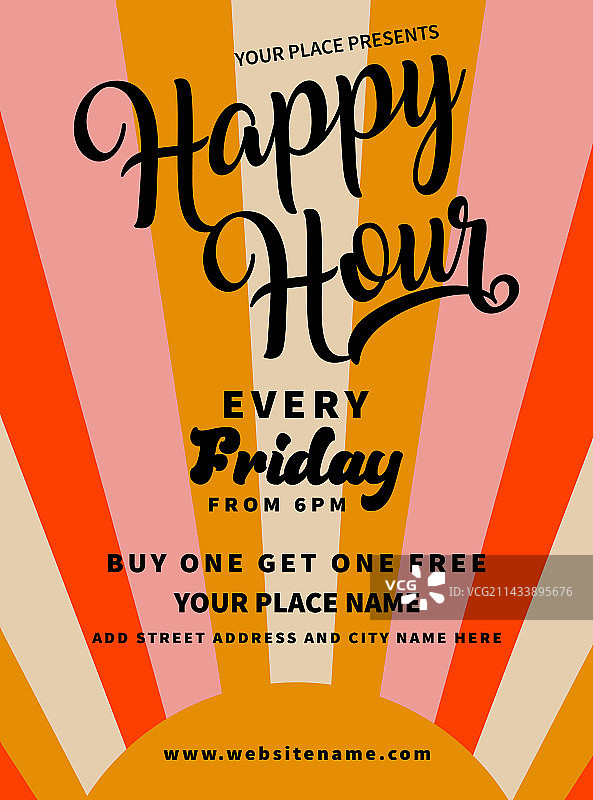 欢乐时光啤酒派对宣传海报设计图片素材