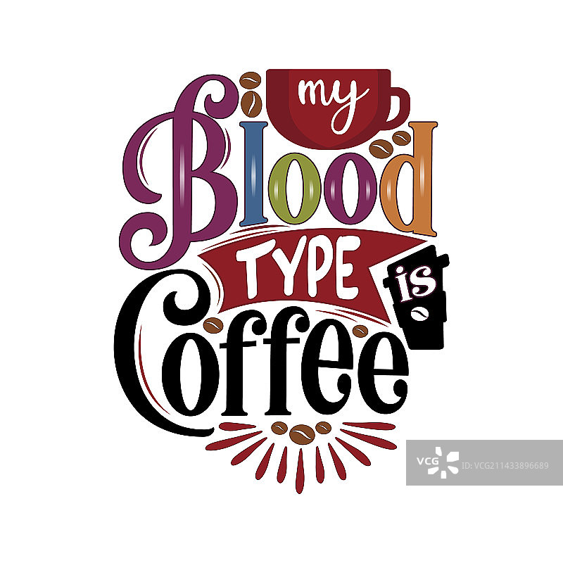 我的血型是咖啡图片素材