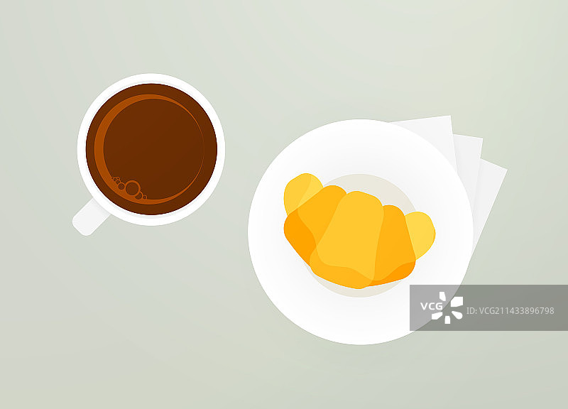 热气腾腾的杯子，营造温馨的早晨早餐图片素材