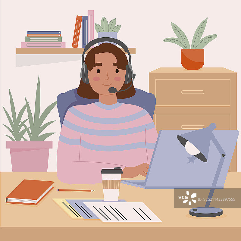 扁平风秘书节庆祝图片素材