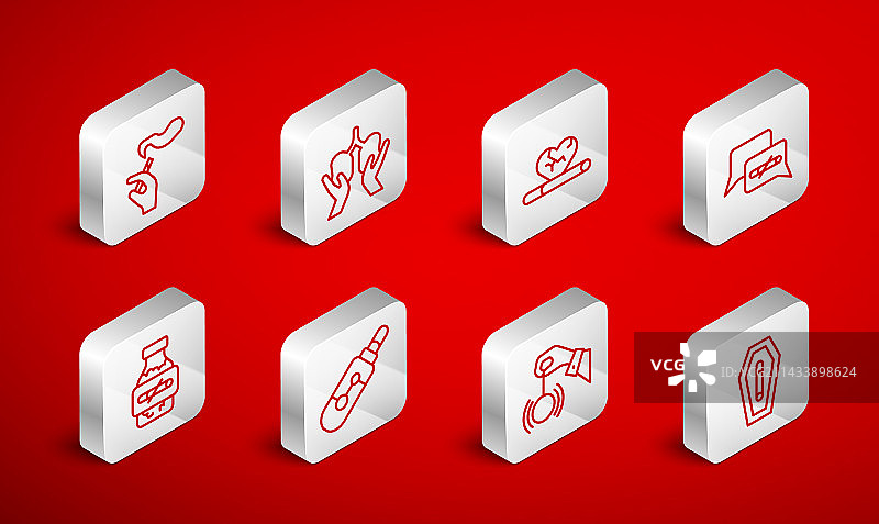 吸烟导致肺部疾病死亡线条图片素材