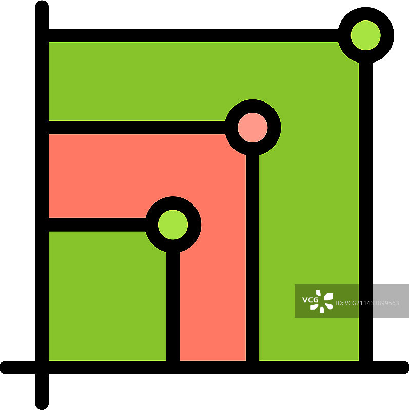 比特币统计扁平图标图片素材