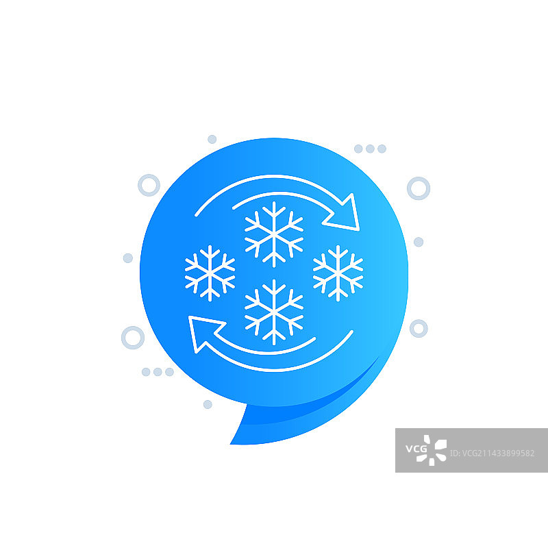 带箭头的再冻结线条图标图片素材