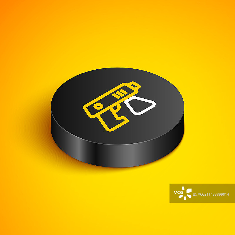 2.5D线条喷漆枪图标图片素材